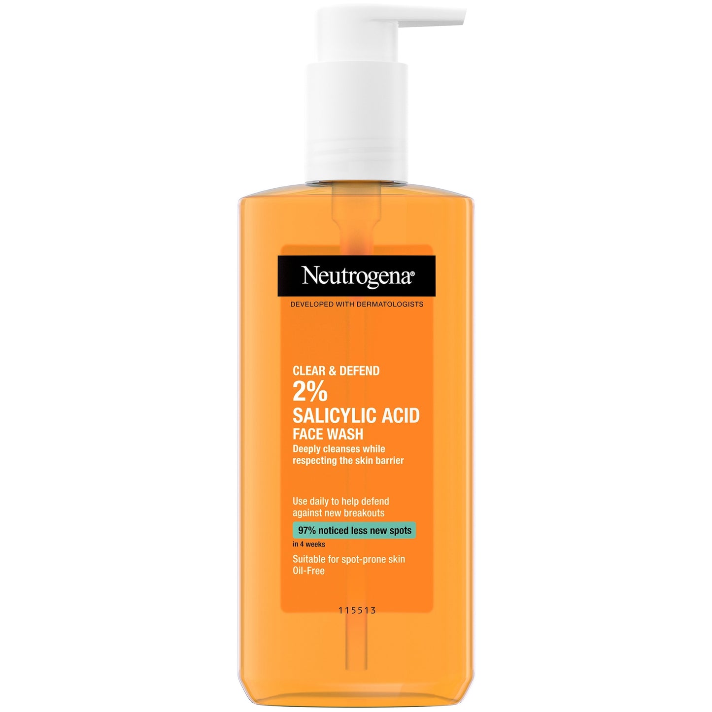 Neutrogena Clear and Defend 2% Salicylic Acid Face Wash 200ml