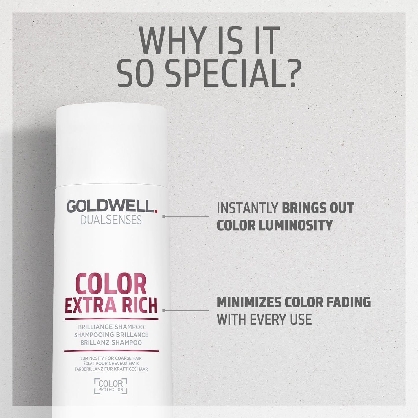 Goldwell Dualsenses Color Extra Rich Brilliance Shampoo, Anti-Colour Fading For Thick, Coarse Hair 250ml