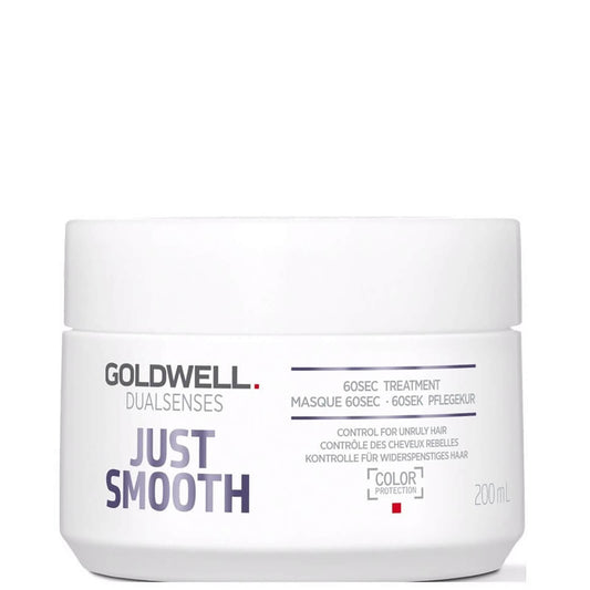 Goldwell Dualsenses Just Smooth 60Sec Treatment Mask 200ml For Smoothing Unruly, Frizzy Hair