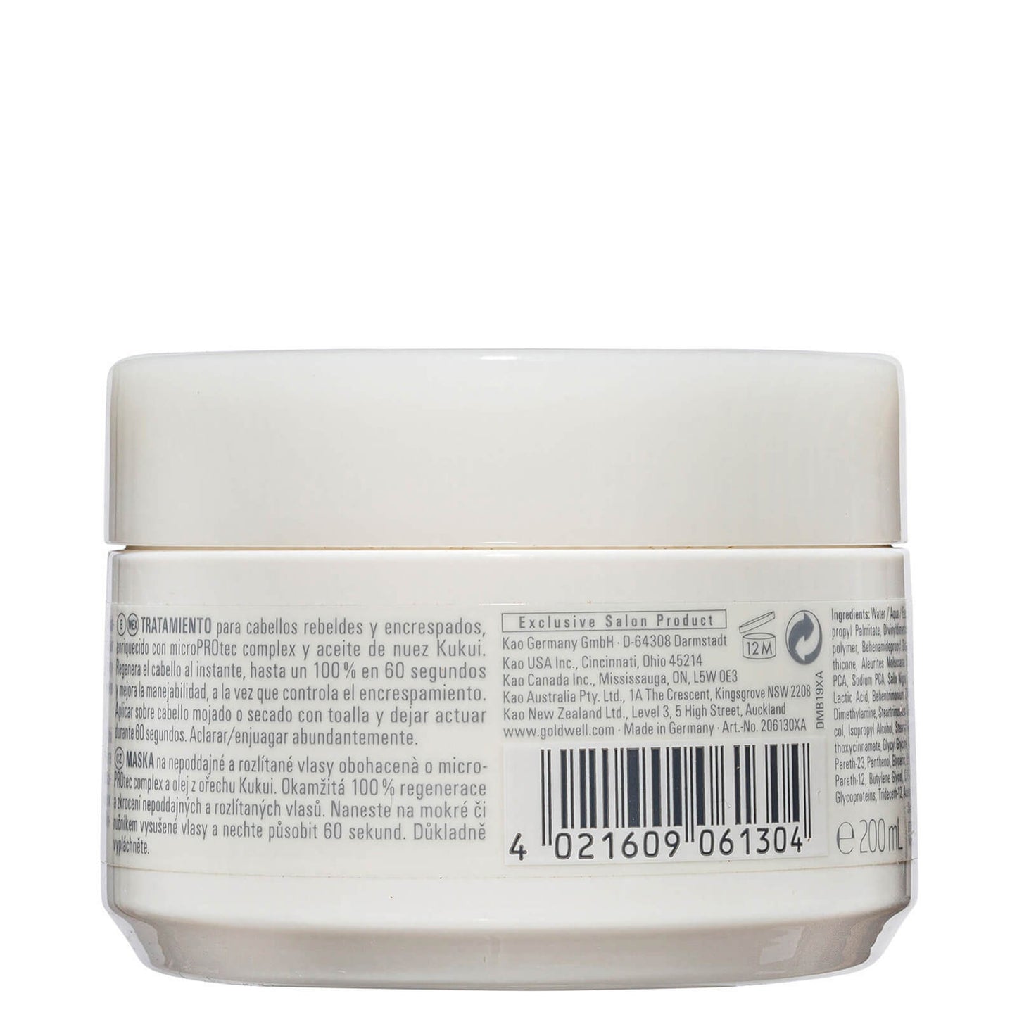 Goldwell Dualsenses Just Smooth 60Sec Treatment Mask 200ml For Smoothing Unruly, Frizzy Hair