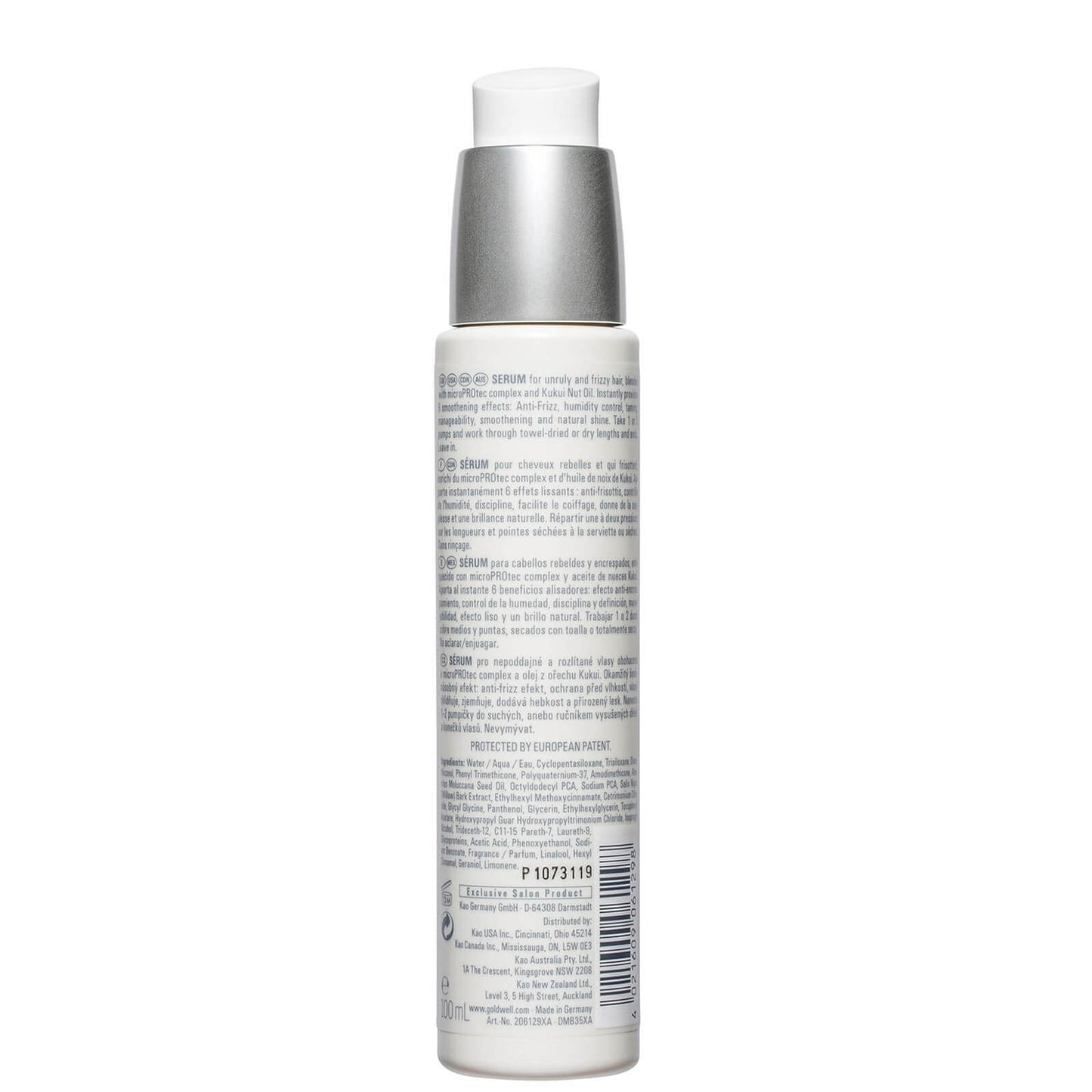 Goldwell Dualsenses Just Smooth 6 Effects Serum, For Smoothing Unruly, Frizzy Hair 100ml