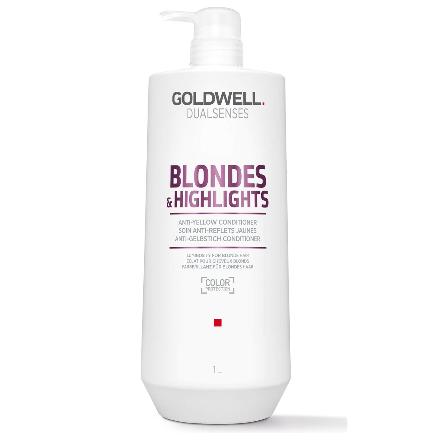 Goldwell Dualsenses Blonde And Highlights Anti-Yellow Conditioner, For Neutralising Unwanted Yellow Tones 1000ml (Worth £83.25)
