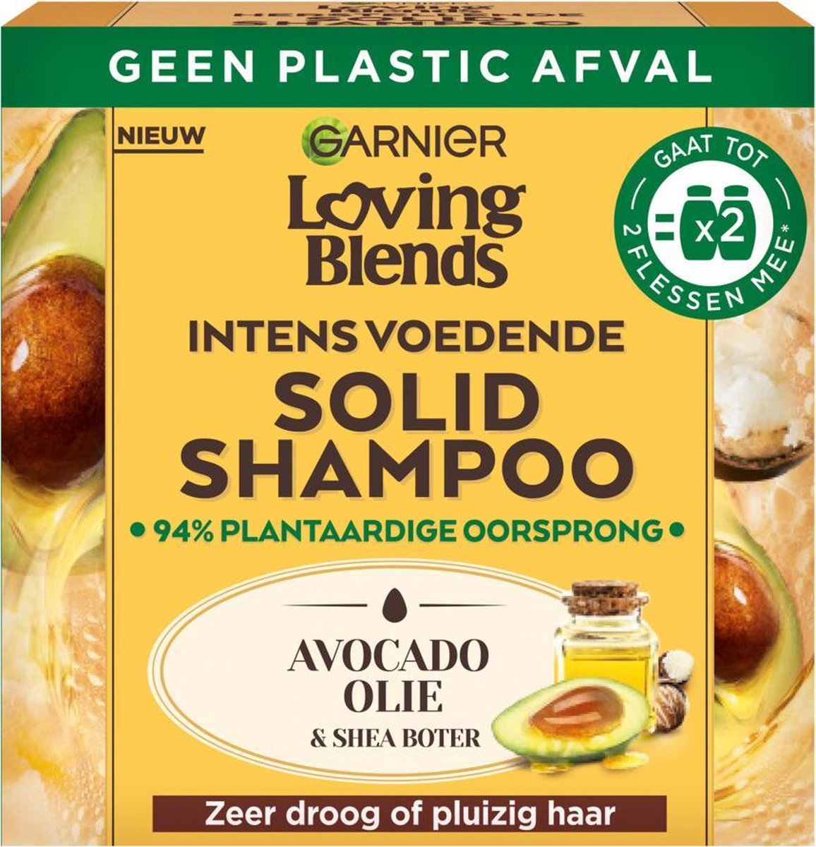 Garnier Shampoo Bar Loving Blends Avocado Sheaboter - 1 stuk