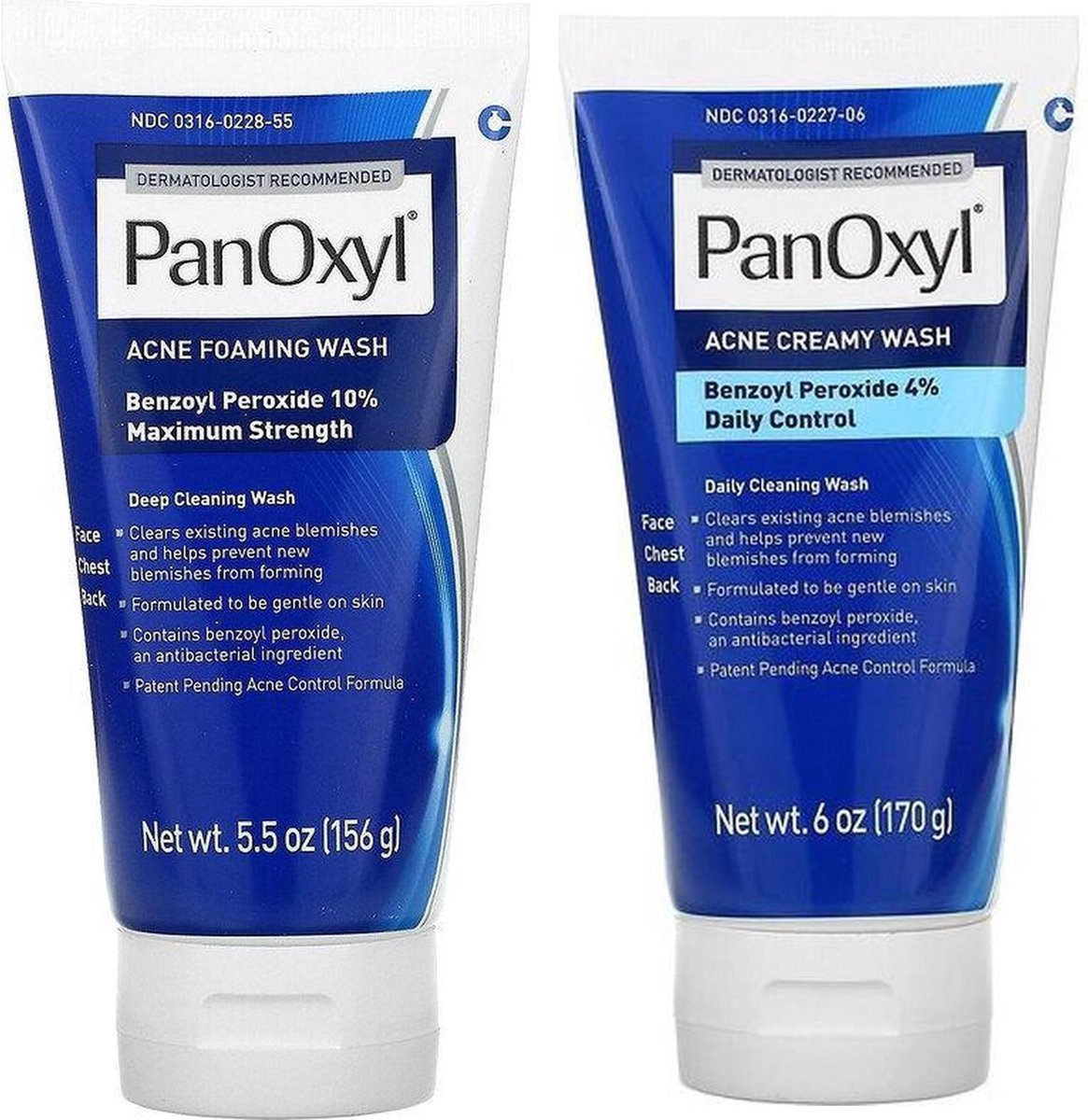 Best Treatment of acne - PanOxyl  Acne Foaming Wash, Benzoyl Peroxide 10% Maximum Strength - PanOxyl, Acne Creamy Wash, Benzoyl Peroxide 4% Daily Control