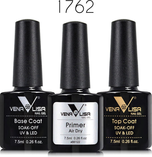 Base Coat, Primer & Top Coat - Gel Nagellak - Led/UV Gellak Set