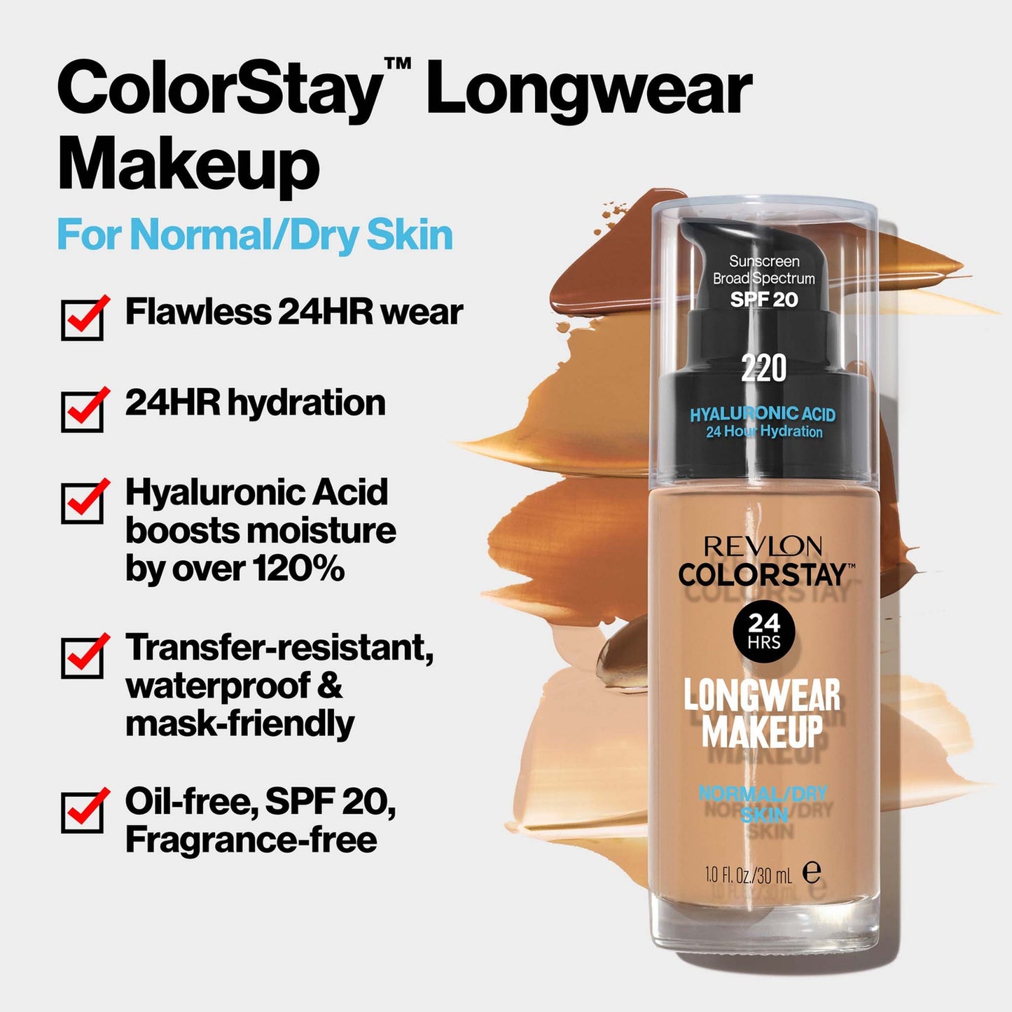 Revlon ColorStay Make-Up Foundation for Normal/Dry Skin (Various Shades) - Fresh Beige