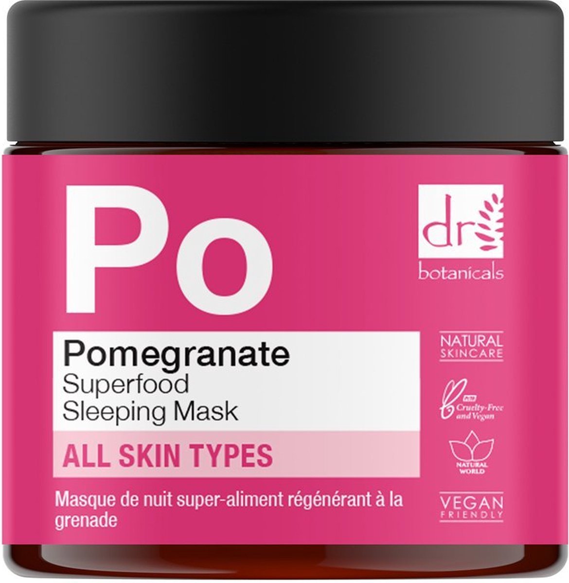 Dr Botanicals Pomegranate Superfood Regenerating Sleeping Mask 60 ml Vrouwen 1 stuk(s)