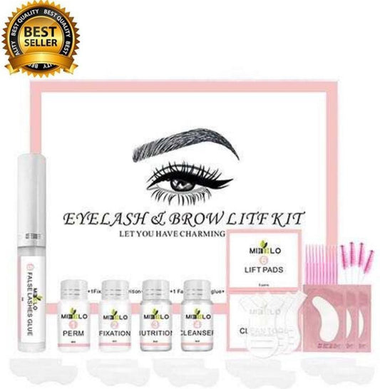 Mimlo Professionele Wimper & Wenkbrauw Lifting Set - Lash Lift Kit - Wimperlifting set - Browlift - Permanente Wimper Kruller - Lash & Brow Lift Kit