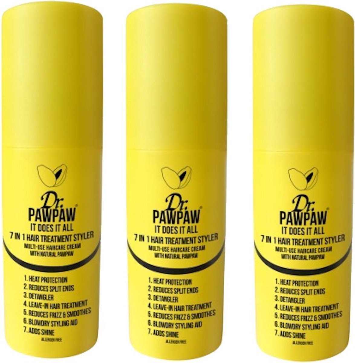 DR PAWPAW - 7 in 1 Hair Treatment Styler - 3 Pak