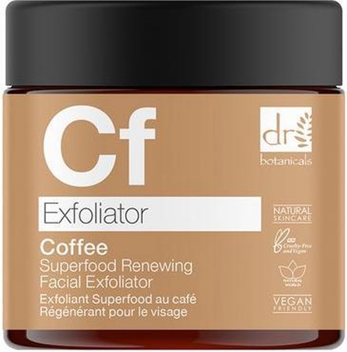 Dr Botanicals Coffee Superfood Renewing Facial Exfoliator Vrouwen 60 ml