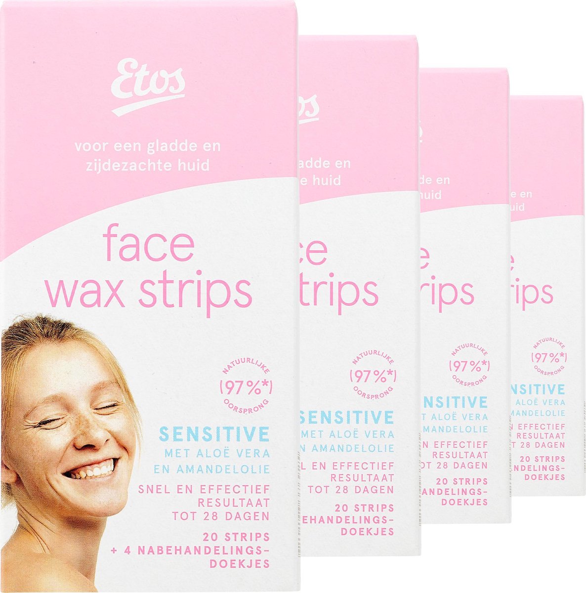Etos Wax Strips - Gezicht - 80 stuks - (4 x 20)