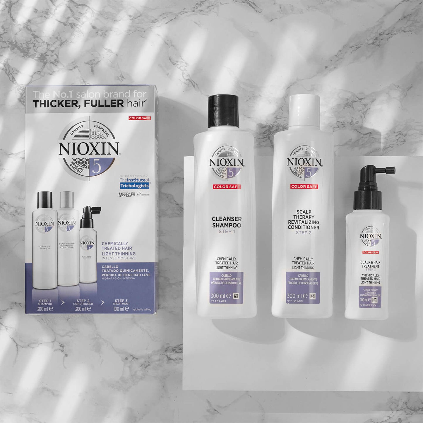NIOXIN 3-Delig System 5 Reinigingsshampoo voor Chemisch Behandeld Licht Dunner Wordend Haar 300 ml