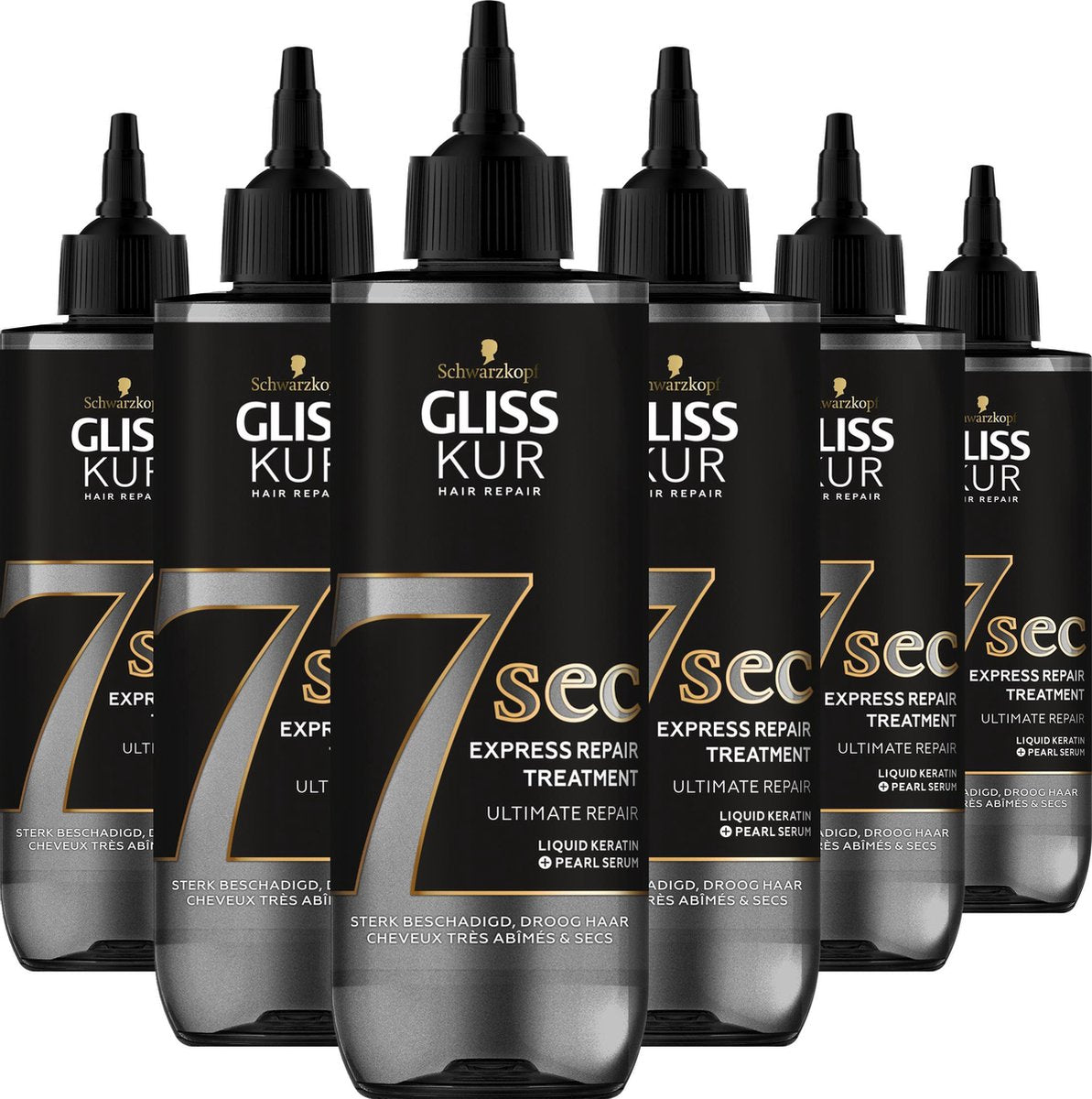 Gliss - Color Perfector - 7 sec Express Repair Treatment - Haarmasker - Haarverzorging - Voordeelverpakking - 6 x 200 ml