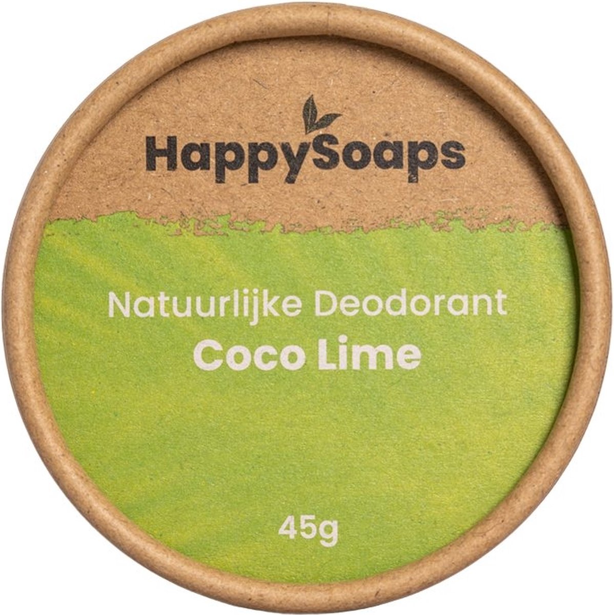 HappySoaps Natuurlijke Deodorant - Eucalyptus & Lemongrass - Energieke Geurexplosie - 100% Plasticvrij, Vegan & Natuurlijk - 50gr