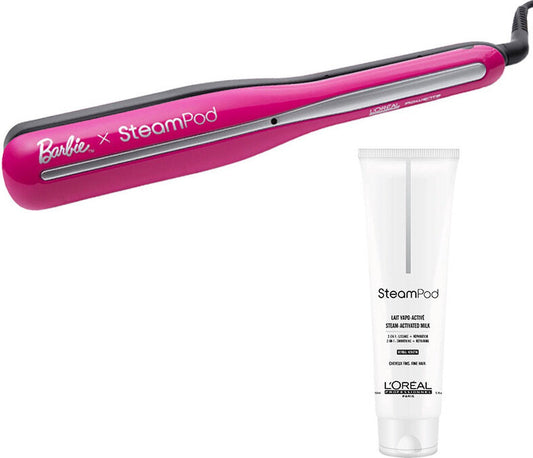 L'Oréal Steampod 3.0 Limited Edition Barbie + Smoothing Cream - fijn haar 150ml