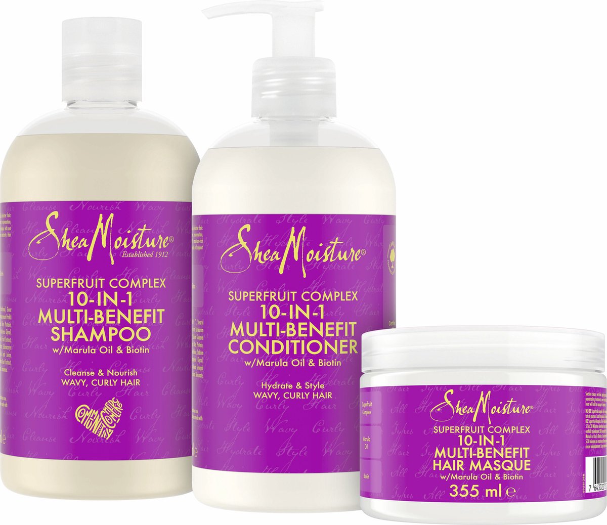 Shea Moisture Superfruit Complex - Shampoo 10 in 1 Multi-Benefit - 384 ml
