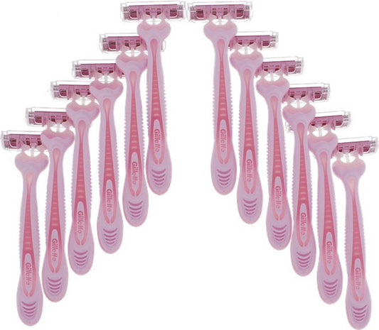 Gillette Venus wegwerp mesjes - 12 stuks - Gilette Venus wegwerp mesjes - Vrouwen mesje - Scheermessen - Scheermes - Mesje - Gillette Simply Venus - VOORDEEL PAKKET - NIEUWE UITGAVEN - BESTSELLER