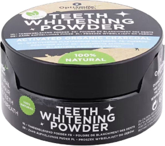 Bleekpoeder Tanden - Houtskool - Zwart - Set van 2 - Mint - Tanden Bleken - Teeth whitening powder