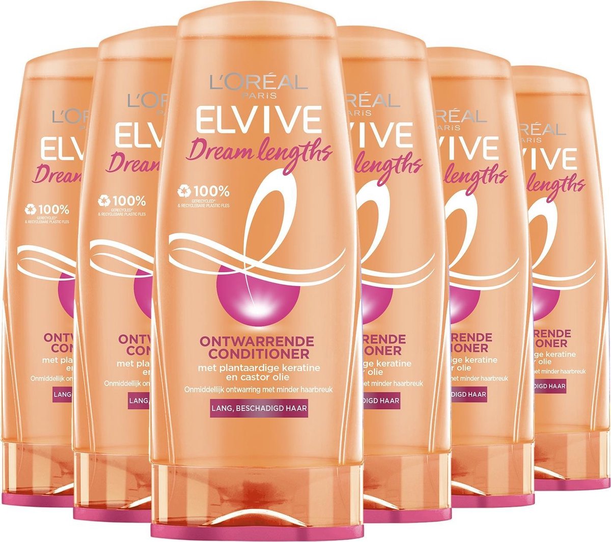 L'Oréal Paris Elvive Dream Lengths Conditioner - 3 x 200ml - Voordeelverpakking