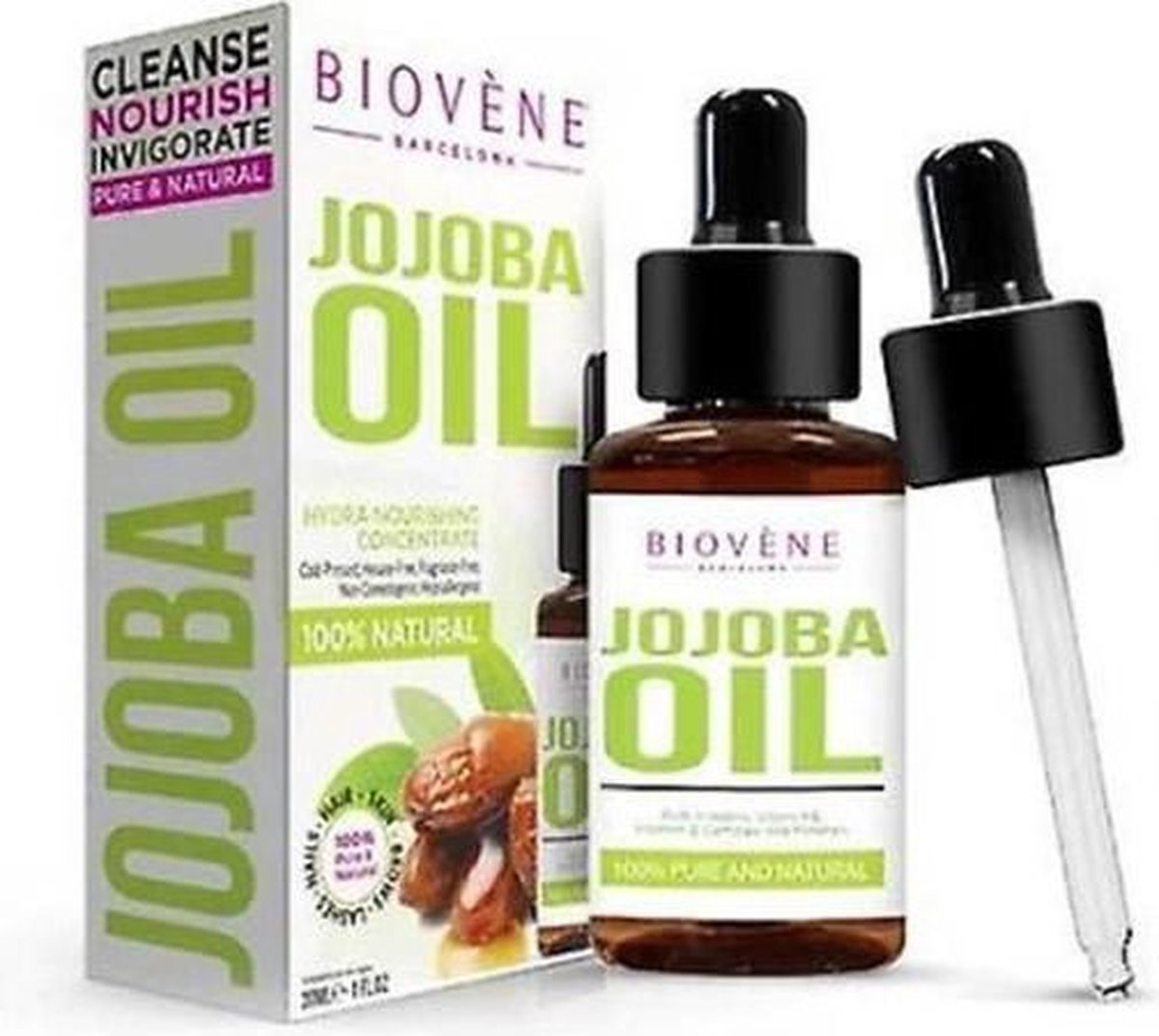 Biovene Jojoba Oil Hydra-nourishing Concentrate 100% Pure 30ml
