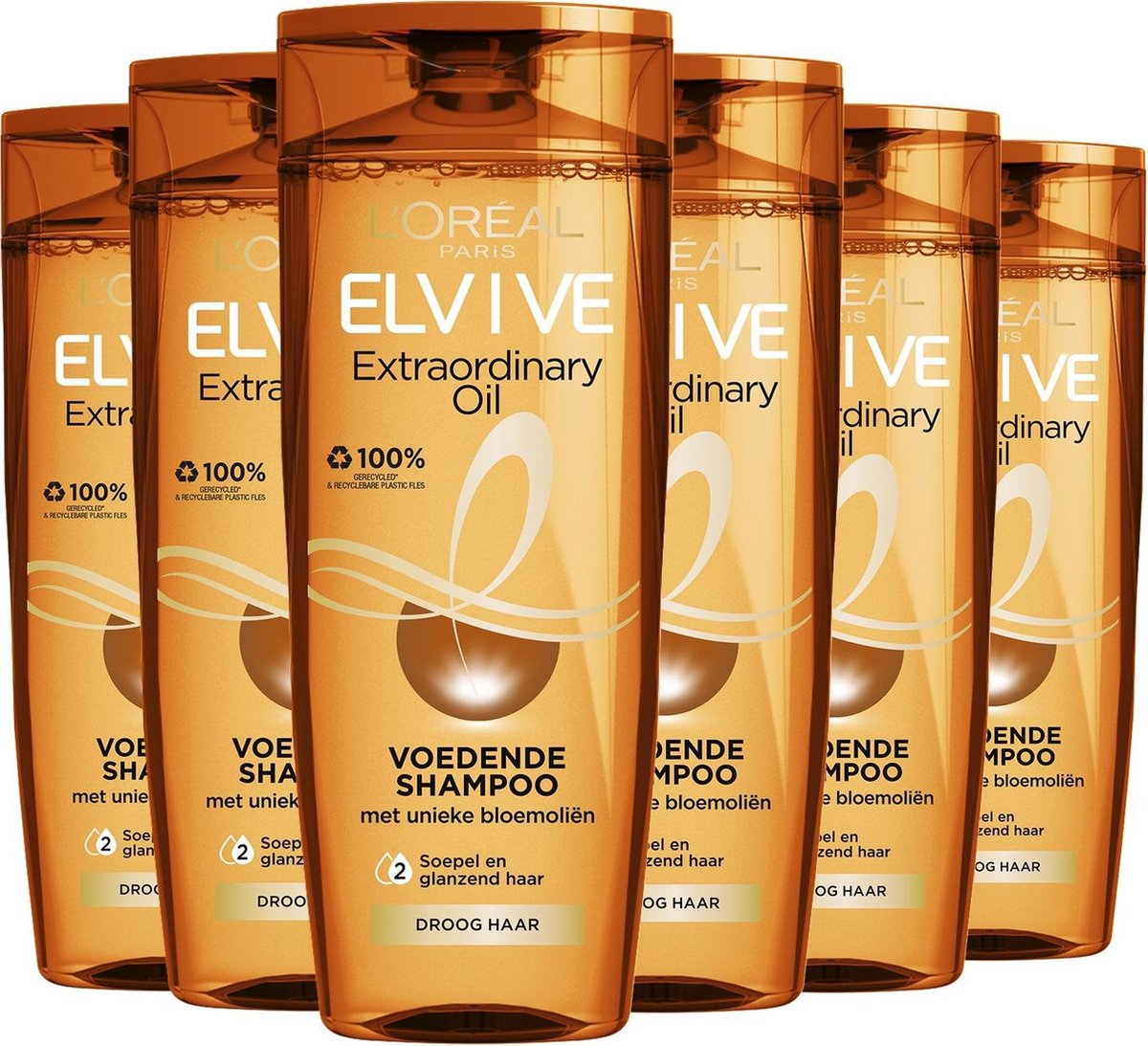 L’Oréal Paris Elvive Extraordinairy Oil Shampoo - 6x250 ml - Voordeelverpakking