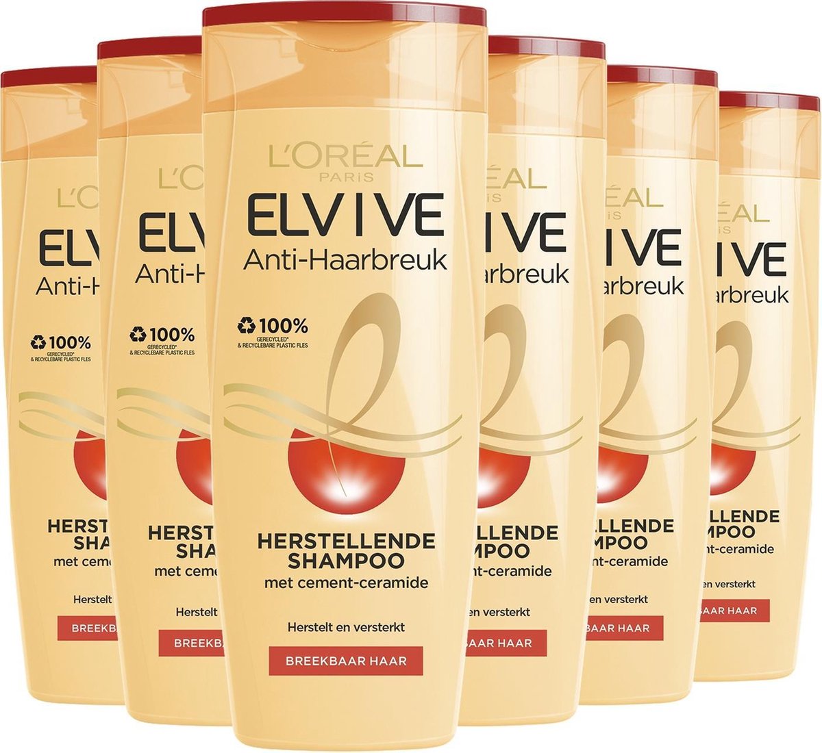 Duo pack-2 x -L’Oréal Paris Elvive Anti Haarbreuk Shampoo - 250 ml-3600523609680