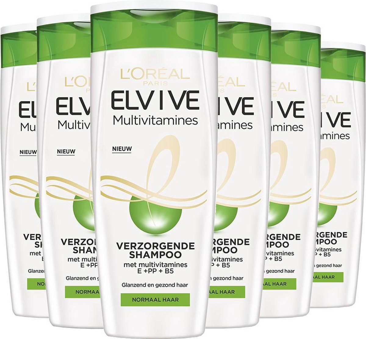 L'Oréal Paris Elvive Multivitamine Shampoo - 3 x 250 ml - Voordeelverpakking
