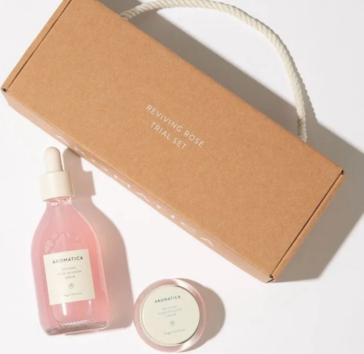 AROMATICA - Reviving Rose Trial Set | serum & creme