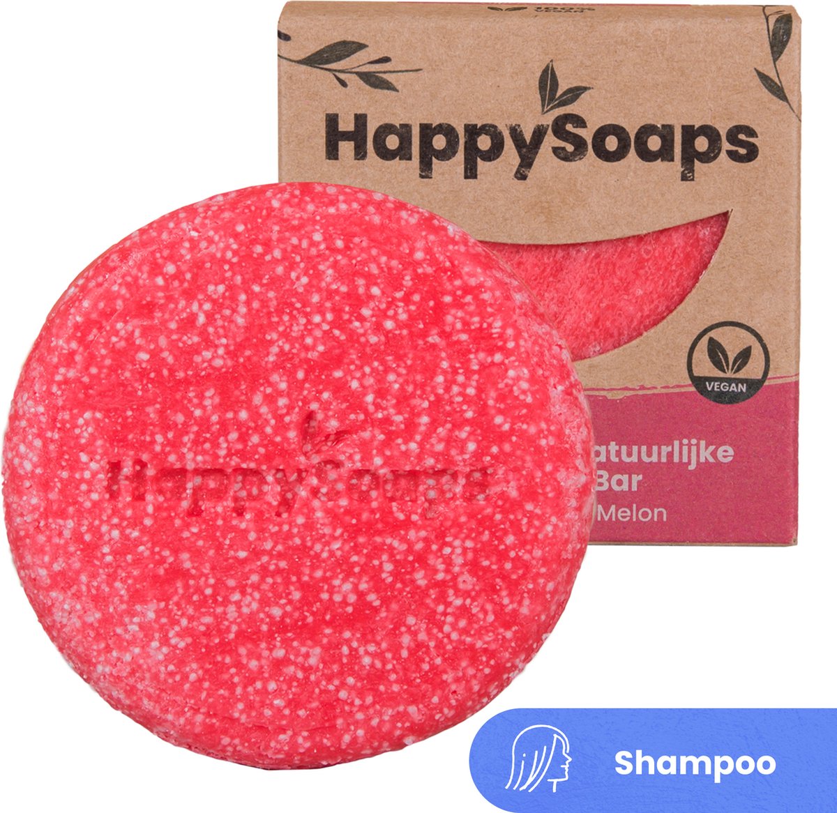 HappySoaps Shampoo Bar - Aloë You Vera Much - Beschadigd, Normaal en Vet Haar - 100% Plasticvrij, Natuurlijk en Vegan - 70gr