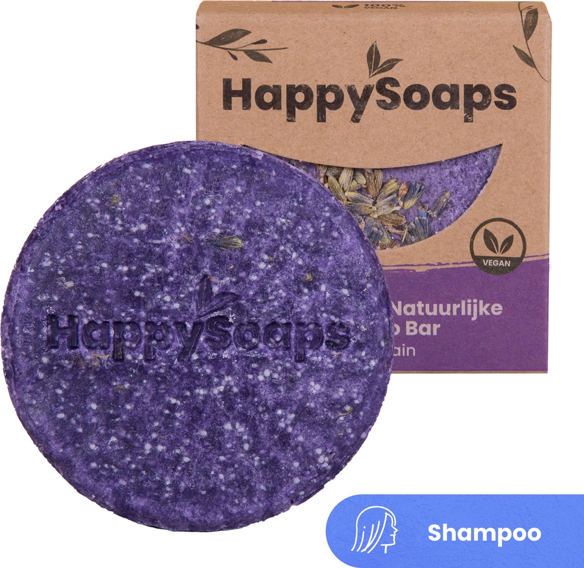 HappySoaps Shampoo Bar - Aloë You Vera Much - Beschadigd, Normaal en Vet Haar - 100% Plasticvrij, Natuurlijk en Vegan - 70gr