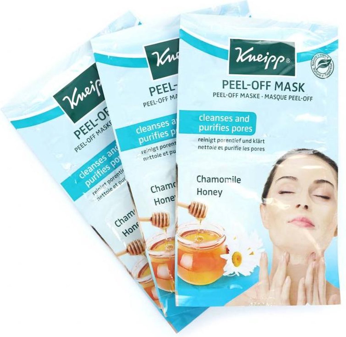 Kneipp Peel-Off Masker - Chamomile Honey (3 sets van 2 maskers)