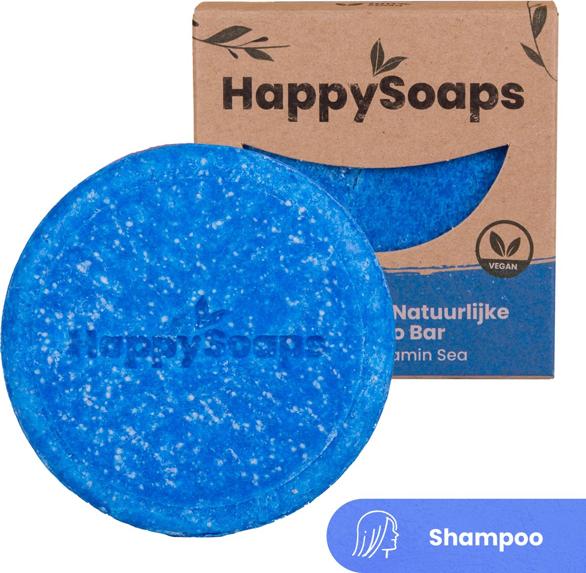 HappySoaps Shampoo Bar - Aloë You Vera Much - Beschadigd, Normaal en Vet Haar - 100% Plasticvrij, Natuurlijk en Vegan - 70gr