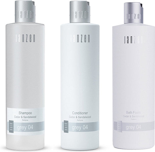 Janzen Set Grey 04 - Shampoo + Conditioner + Bathfoam