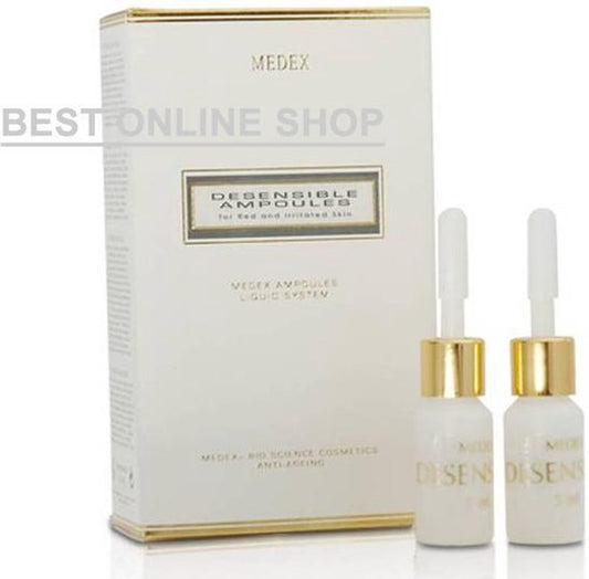 Medex DESENSIBLE AMPULLEN 5 ML. | Krachtig kalmerend concentraat | Voor de gevoelige, rode & geïrriteerde huid