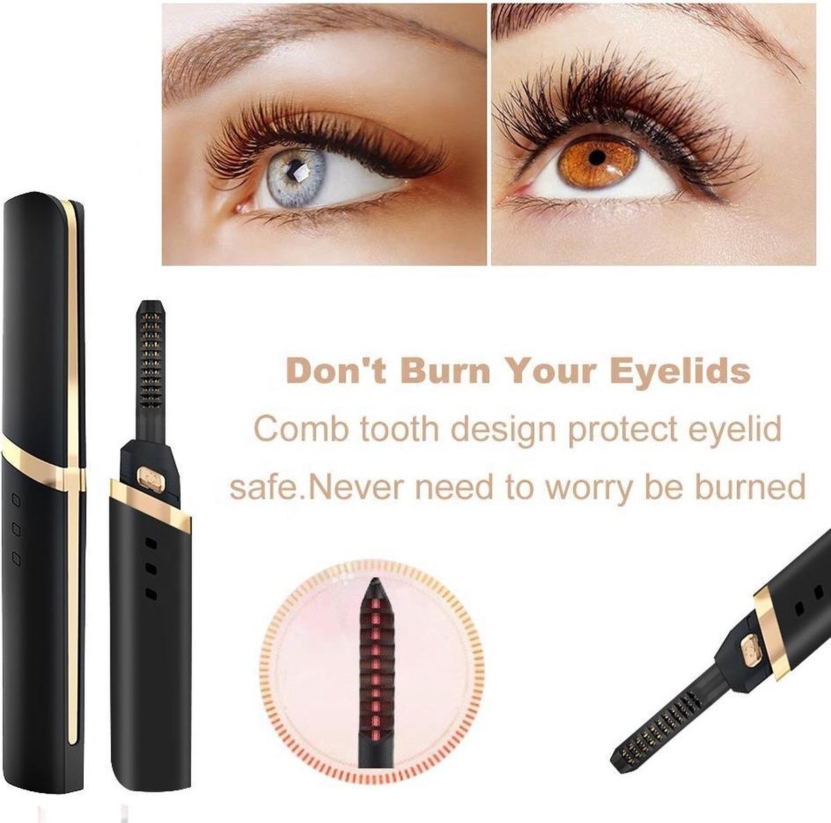 Eyelash Curler | Wimperrkuller | Elektrische Wimperkruller met LED Display | Professioneel | Oplaadbaar