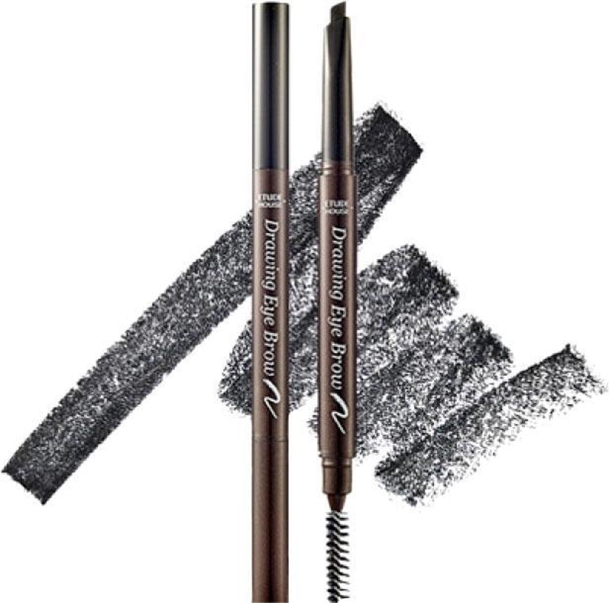 Etude House Drawing Eye Brow #6 Black - Brow Pencil K Beauty - NEW Popular 2022 - Wenkbrauwpotlood Donker Haar - Natuurlijke Wenkbrauwen - Defined Brows