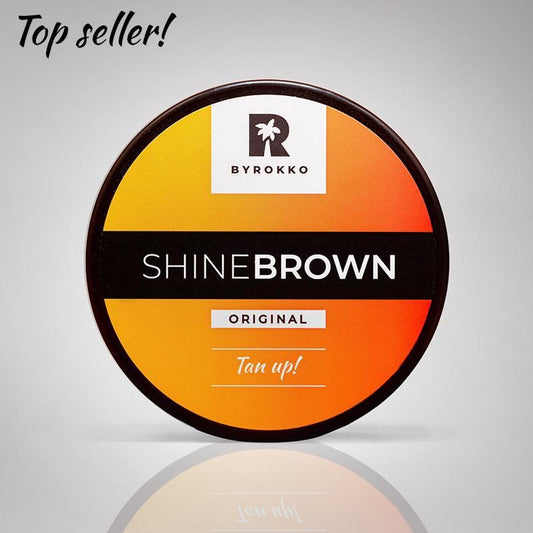 BYROKKO - Shine Brown Original - Premium tan boosting cream (190 ml) - Bruining - Extreme tanning - Zonnebank bruiner - Tanning oil - Tanning - Snel bruiner - Zonnecreme  - bruiningsolie – bruiningsversneller