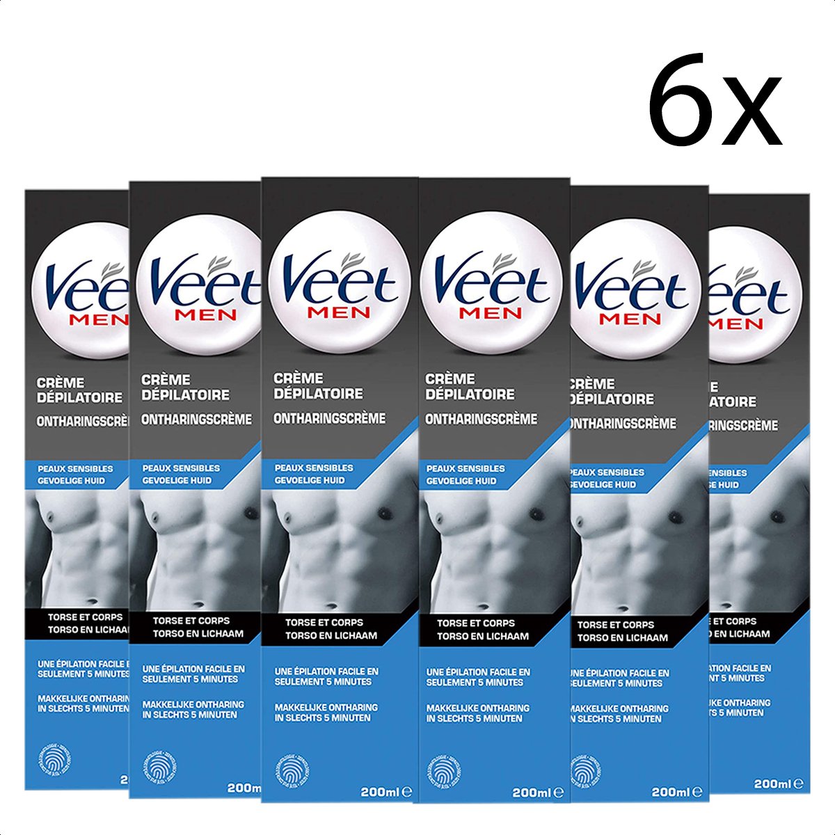 Veet - Ontharingscreme - Man - Gevoelige Huid - 200 ml