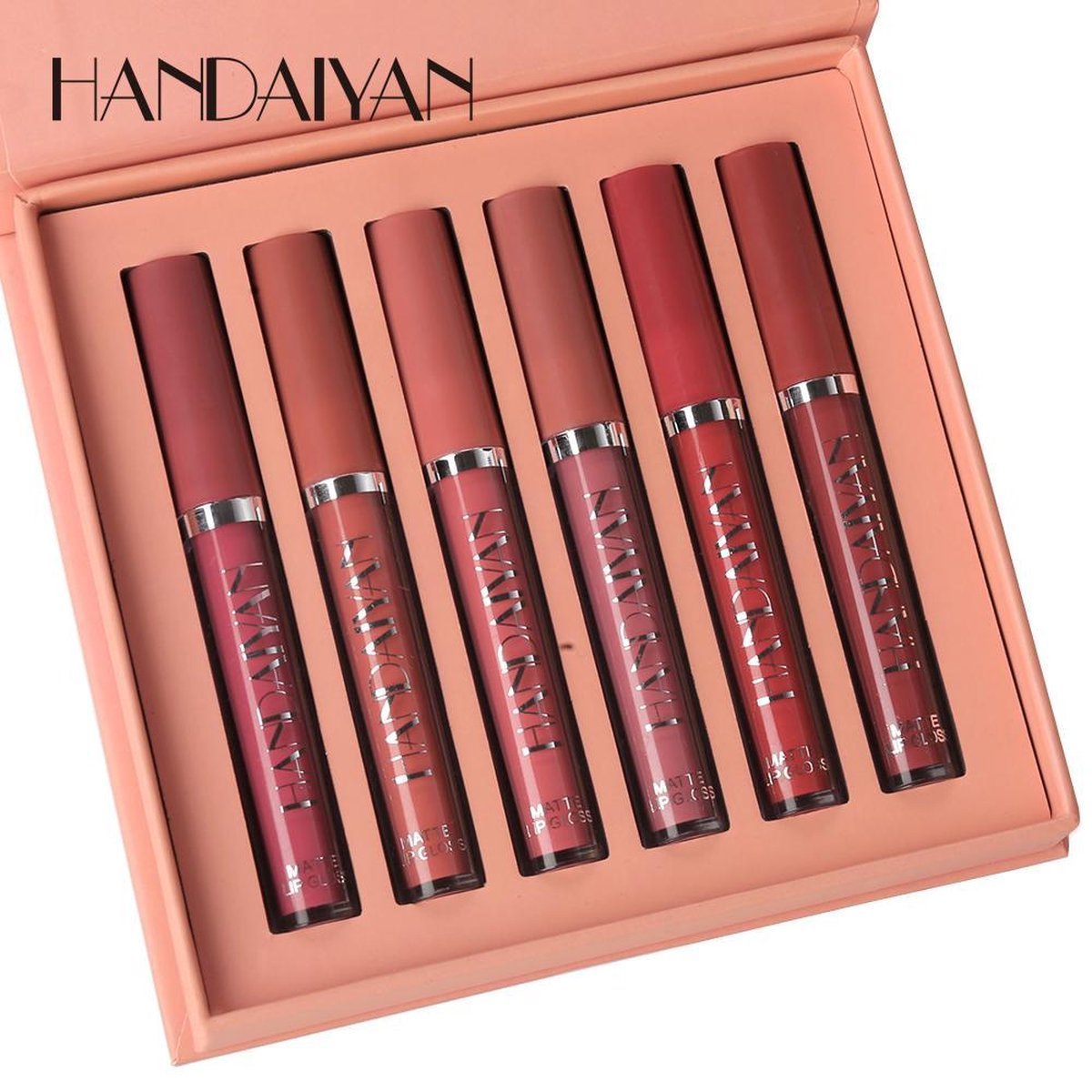 FMF - liquid lipsticks - Set van 6 - Matte lippenstift - Waterproof - Make up set - Geschenkset - Giftset - Lipstick -
