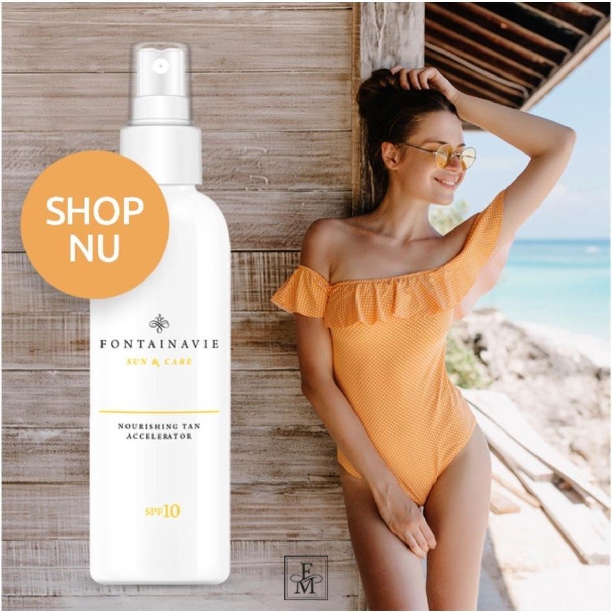 NOURISHING TAN ACCELERATOR SPF 10 SUN & CARE 150 ML FONTAINAVIE
