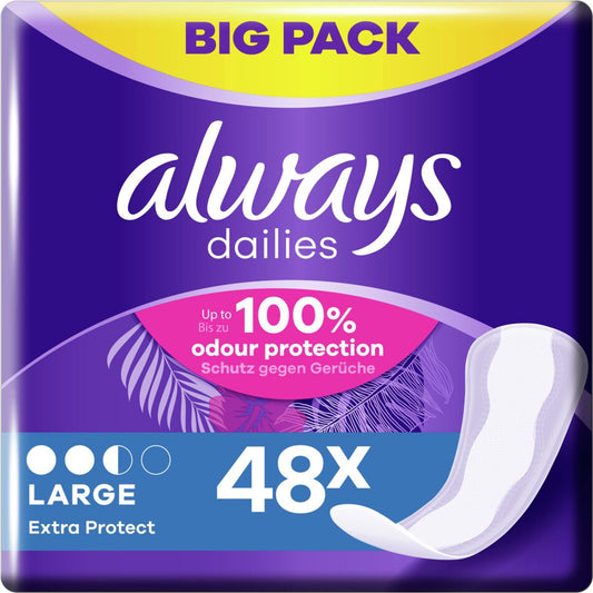 Always Inlegkruisjes Dailies Extra Protect Large 48 stuks