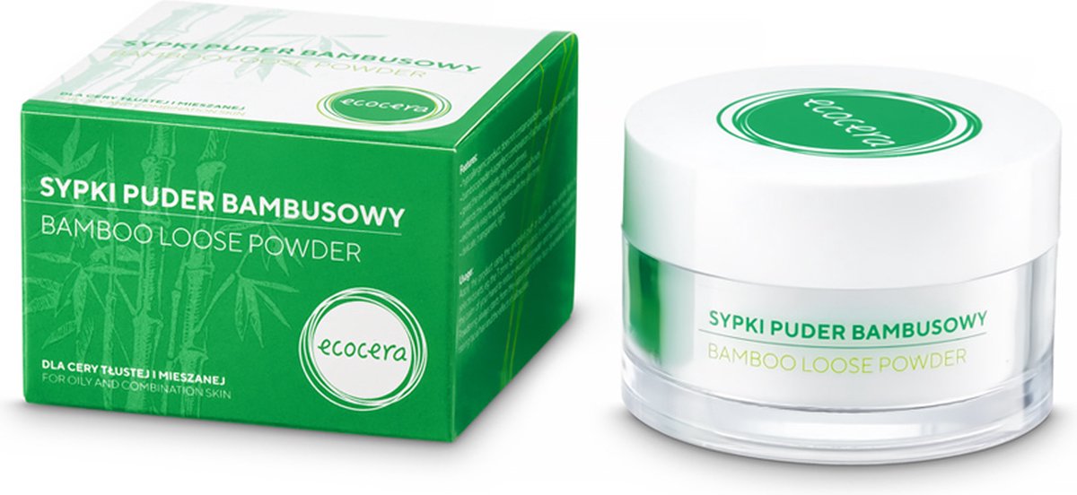 ECOCERA - Bamboe Poeder - Setting powder Make Up - Gezichts Poeder - Vegan - Parabenen vrij  - 8g