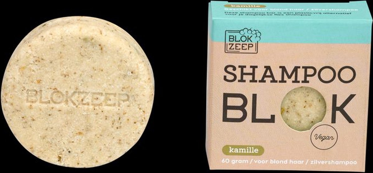 Blok Zeep - Shampoo Bar - Kamille - 60 gram - Blond haar