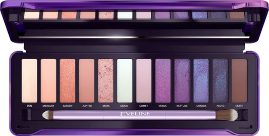 Eveline Cosmetics Eyeshadow Palette 12 Colors Mystic Galaxy