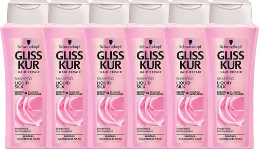Gliss Kur Shampoo - Liquid Silk - Voordeelverpakking 6 x 250 ml