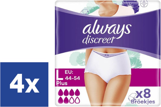Always Discreet Plus Pants - 4 x 8 stuks