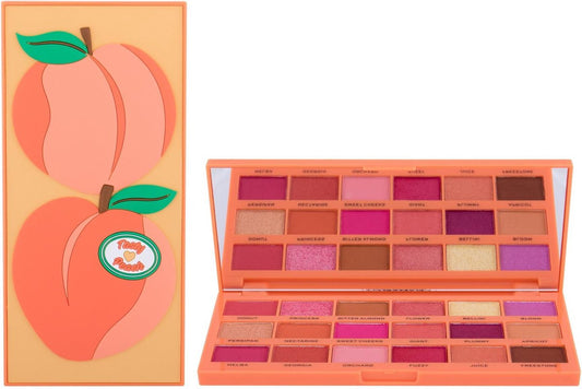 Makeup Revolution - I Heart Revolution Tasty Peach Eyeshadow Palette - Eye Shadow Palette 22 G Peach