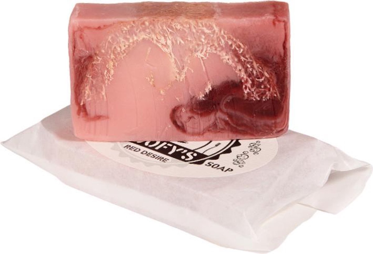 Loofy's - Douche Gel | Body Bar [ Red Desire] Navulling | Body Scrub | Plasticvrij & Vegan - Loofys