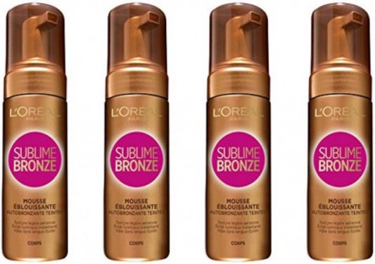 L'Oreal Paris Sublime Bronze - Mousse - 150ml Zelfbruinende lotion ( 4 STUKS)