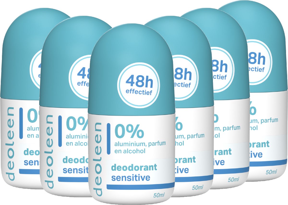 Deoleen 0% aluminium - Roller Sensitive - Deodorant - 50 ml